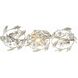 Marselle 3 Light 26 inch Antique Silver Bathroom Vanity Light Wall Light