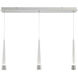 Quill LED 14 inch Chrome Multi-Light Pendant Ceiling Light, dweLED