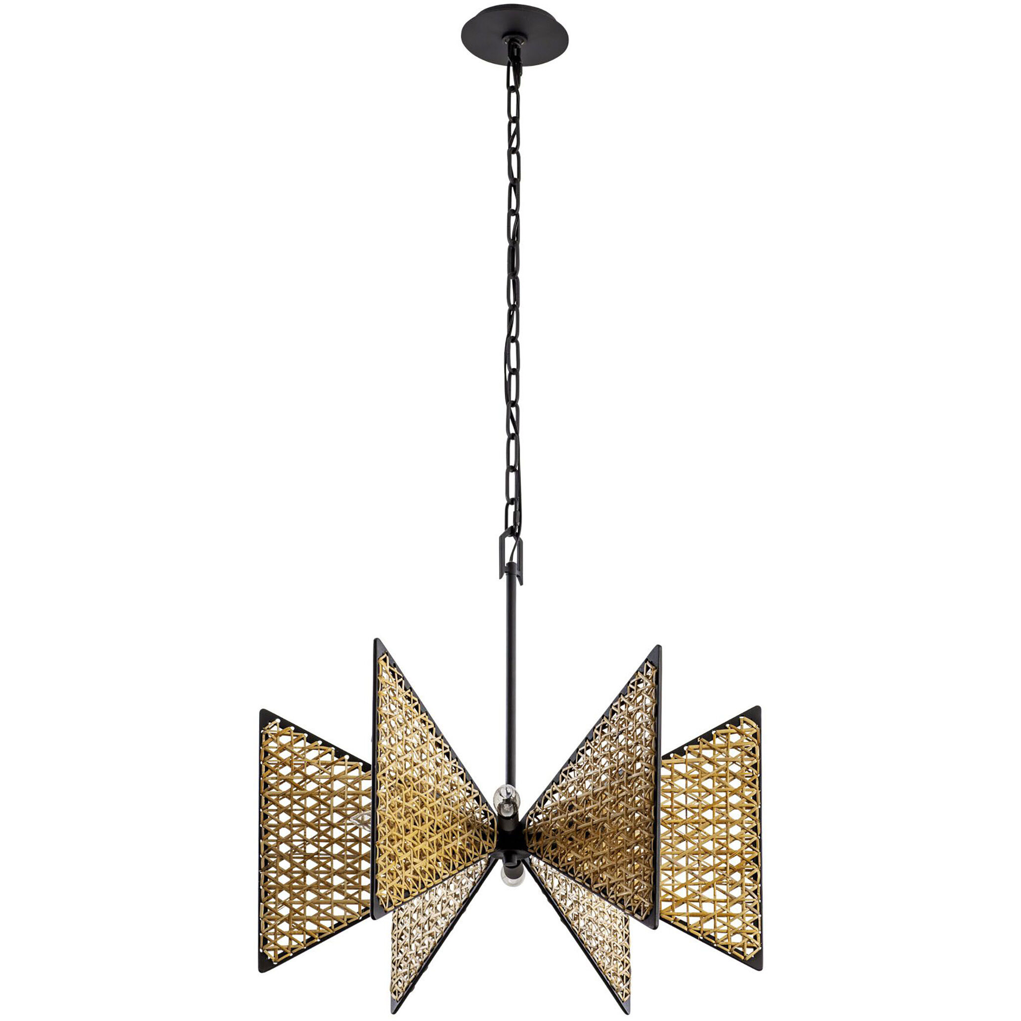 Machina 6 Light 24 inch Matte Black Chandelier Ceiling Light, Smithsonian Collaboration