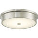 Spark LED 12 inch Brushed Nickel Flush Mount Ceiling Light