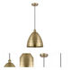Edison Dome 1 Light 12 inch Antique Brass Mini Pendant Ceiling Light