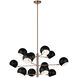Orb 12 Light 41.13 inch Matte Black Pendant Ceiling Light