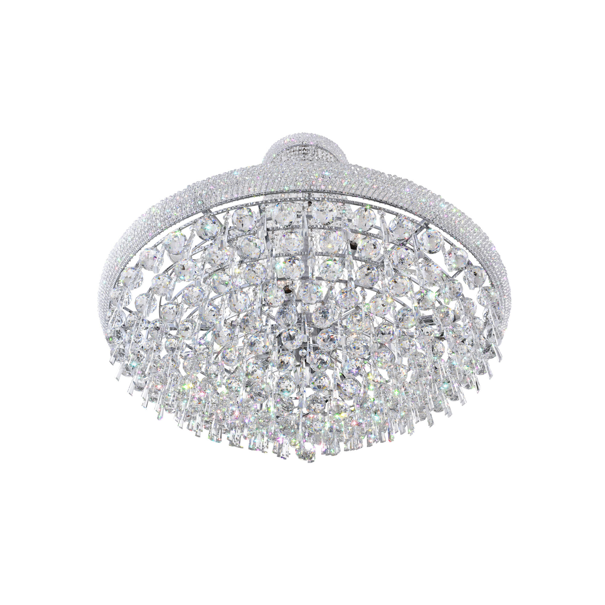 Kingdom 18 Light 30 inch Chrome Down Chandelier Ceiling Light