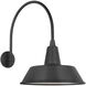 Thomas O'Brien Academy Barn Light LED 22 inch Matte Black Arched Mack Barn Light in 16" Matte Black Bowers Shade