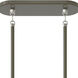 Kane 42 Light 38.25 inch Smokey Taupe with Polished Nickel Island Chandelier Ceiling Light in Smoky Taupe