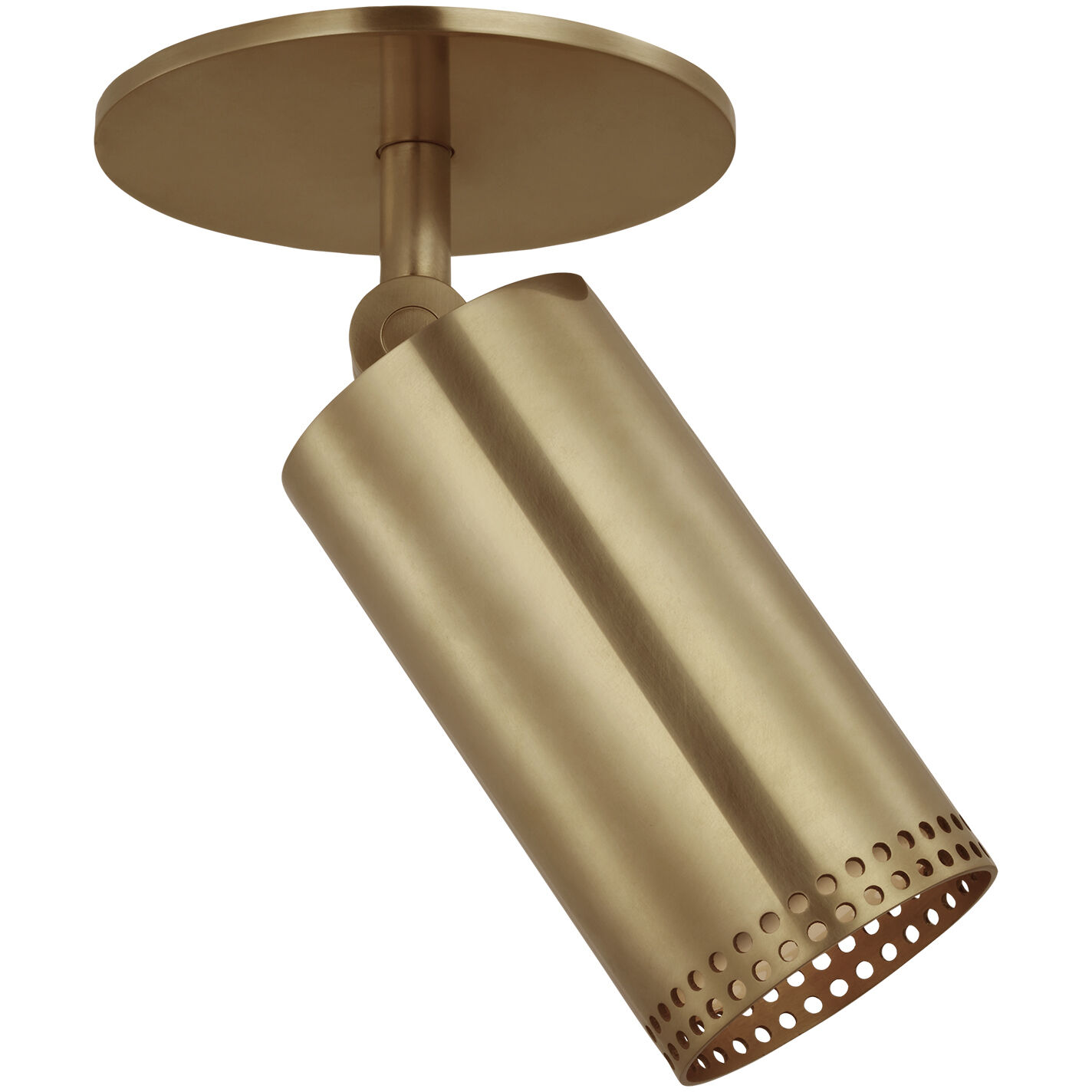 Kelly Wearstler Precision LED 2.5 inch Antique-Burnished Brass Directional Monopoint Flush Mount Ceiling Light