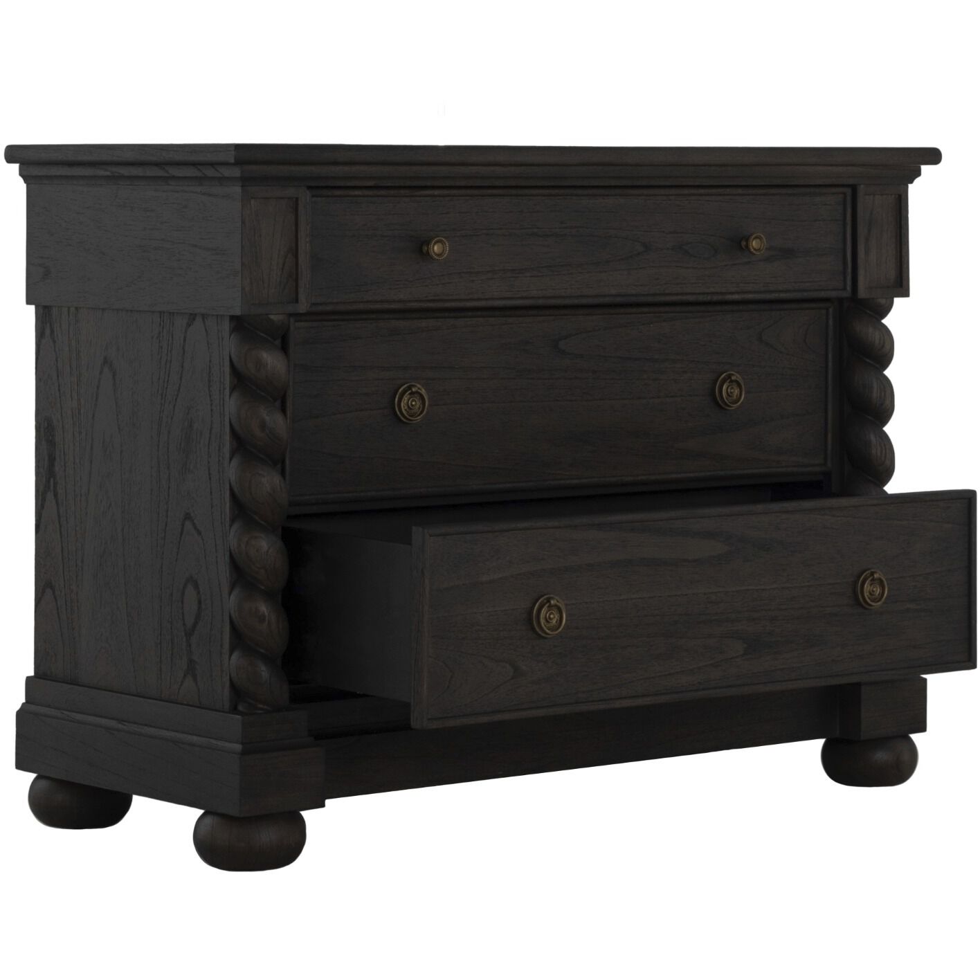 Burkhardt Cerused White / Dark Antique Bronze Chest