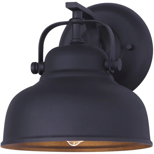 Louis 1 Light 9 inch Matte Black Outdoor Down Light