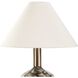 Montagu 23.5 inch 100 watt Smoky Dark Brown and Brass Table Lamp Portable Light