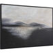 Suez Painted Matte Black Canvas Art