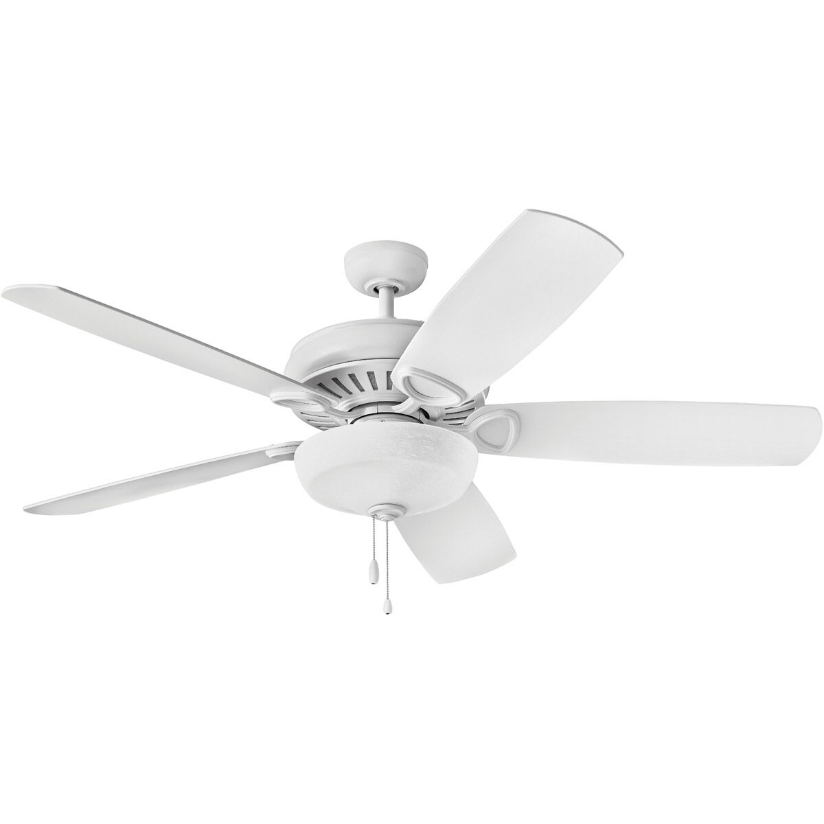 Gladiator Illuminated 60 inch Chalk White with Chalk White/Weathered Wood Blades Ceiling Fan