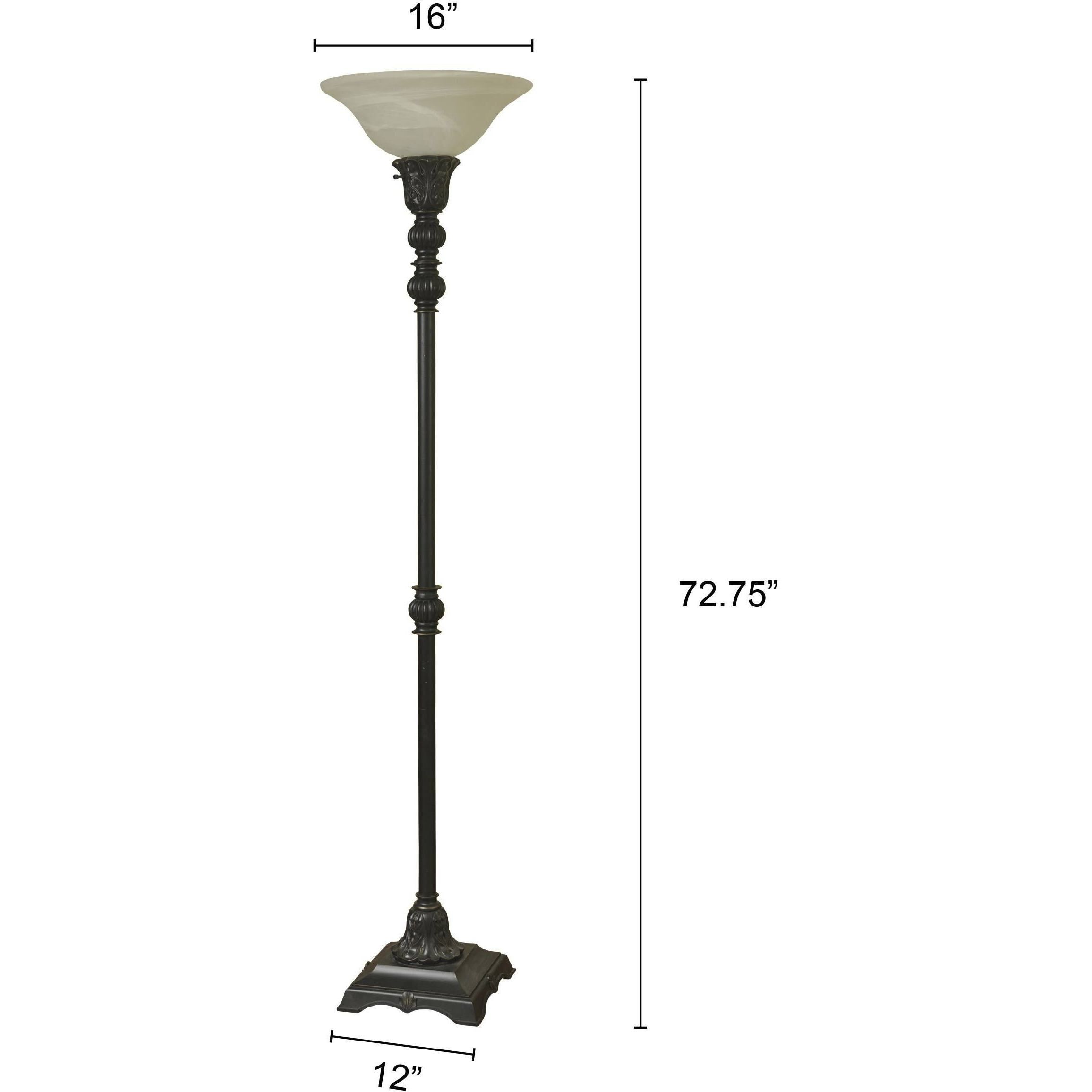 Signature 73 inch 100 watt Madison Bronze Floor Lamp Portable Light 
