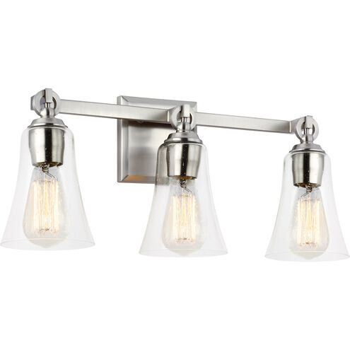 Sean Lavin Monterro 3 Light 21.75 inch Satin Nickel Vanity Light Wall Light