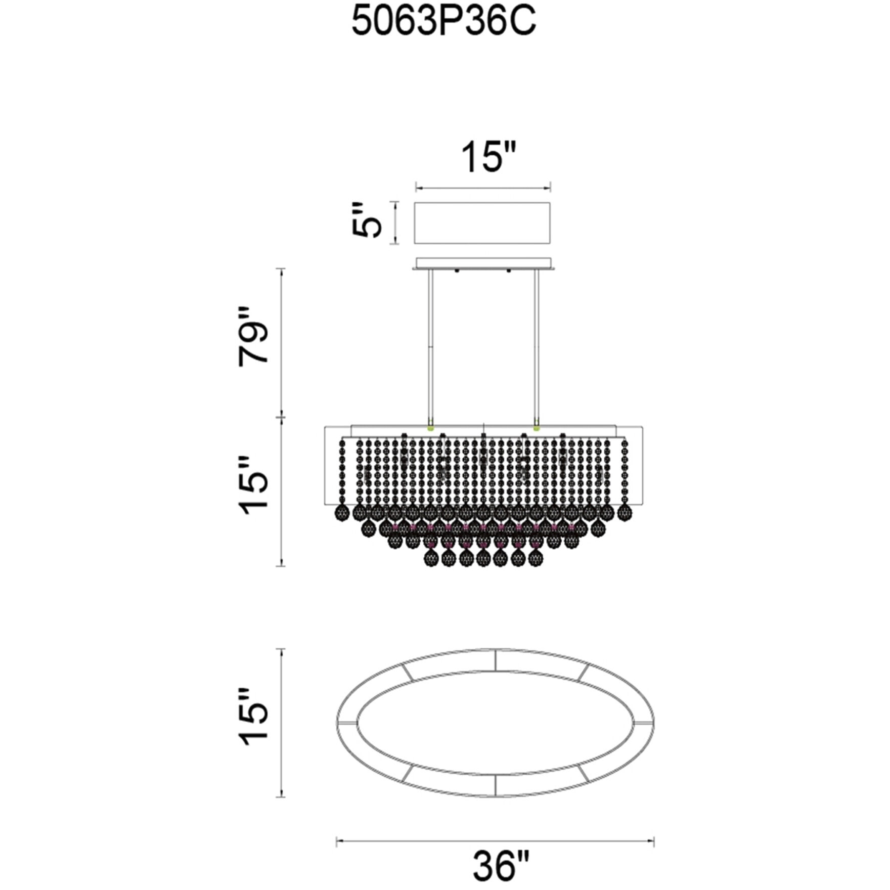 Radiant 9 Light 36 inch Chrome Island/Pool Table Light Ceiling Light in White