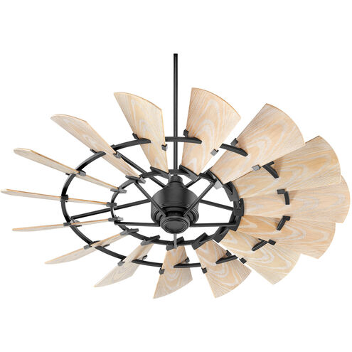 Windmill 60 inch Noir with Weathered Oak Blades Patio Fan