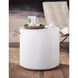 Aegean 21.5 X 21.5 inch White Side Table, Round