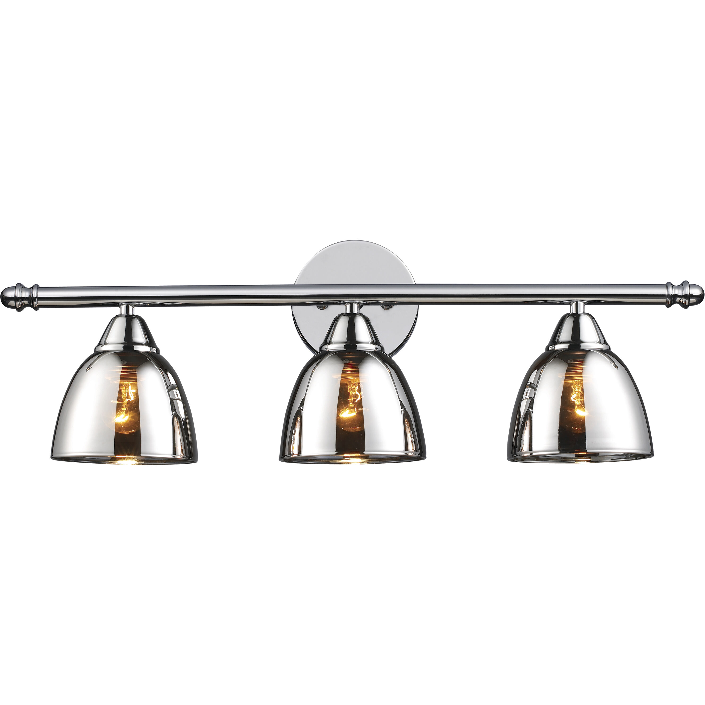 Polished chrome vanity light sale