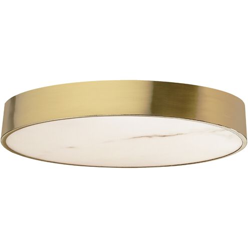 Walsh LED 20 inch Aged Brass Flush Mount Ceiling Light