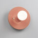 Ambiance Collection 1 Light Gloss Blush Wall Sconce Wall Light