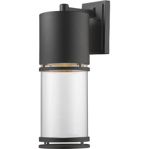 Luminata LED 17.63 inch Black Outdoor Wall Light