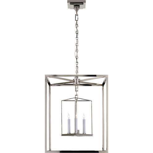Chapman & Myers Osborne 3 Light 18 inch Polished Nickel Lantern Pendant Ceiling Light
