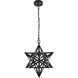 Nocturne 1 Light 16 inch Black Pendant Ceiling Light