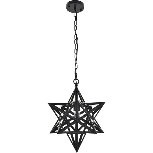 Nocturne 1 Light 16 inch Black Pendant Ceiling Light