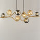 Planetary LED 43.5 inch Gold Linear Pendant Ceiling Light