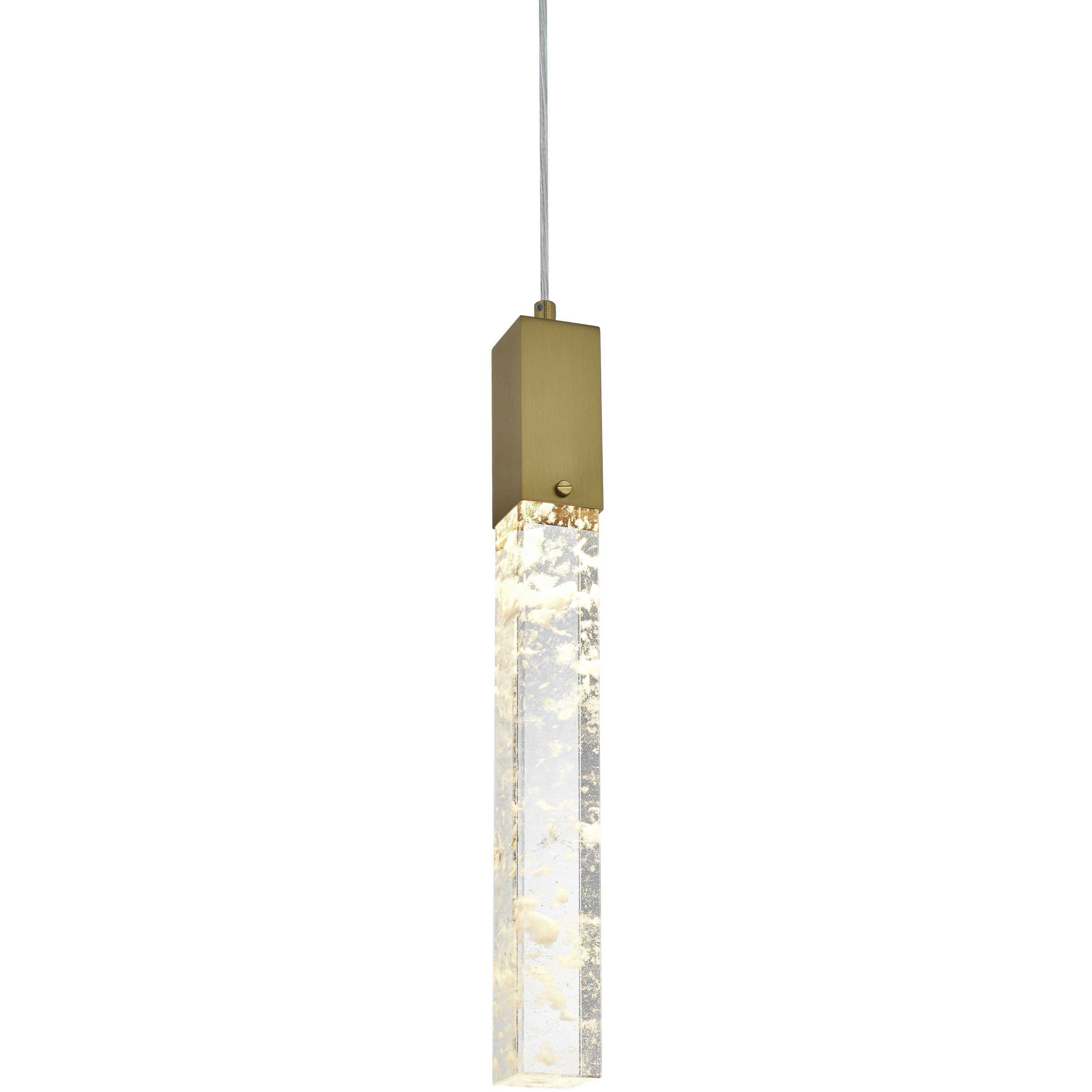 Aurora 1 Light 5 inch Satin Gold Pendant Ceiling Light