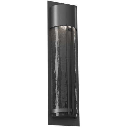 Outdoor Round Motif LED 26 inch Argento Grey Outdoor Sconce in 3000K LED, Smoke Granite, Medium Round