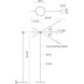 Rotaire 54.38 inch 7 watt Black Floor Lamp Portable Light