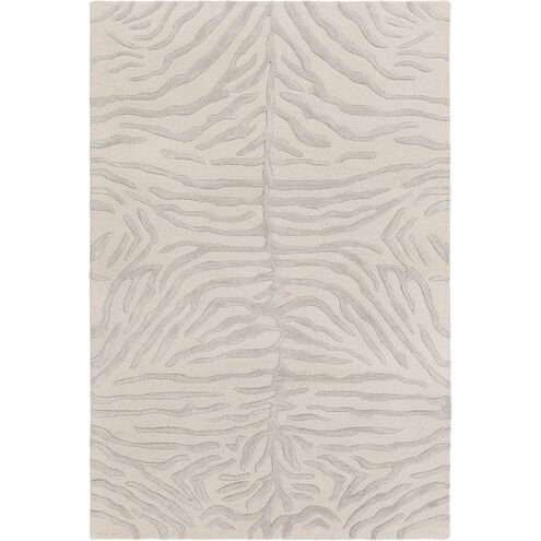 Pollack 72 X 48 inch Medium Gray/Ivory Rugs, Rectangle