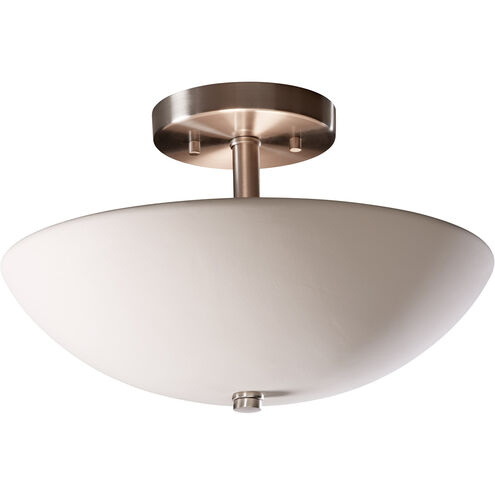 Radiance Round Bowl LED 14 inch Dark Bronze Semi-Flush Ceiling Light in 2000 Lm LED