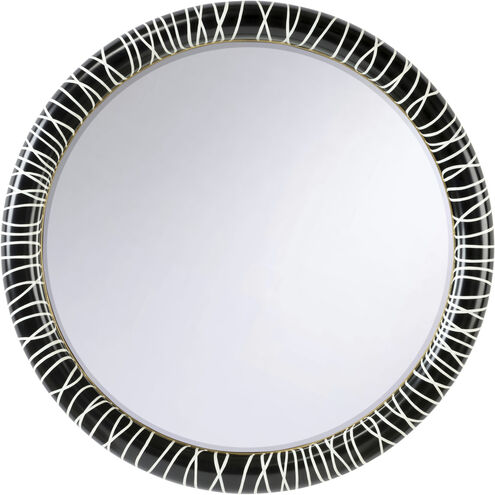 String Along 45.5 X 45.25 inch Black and White/Cream Mirror