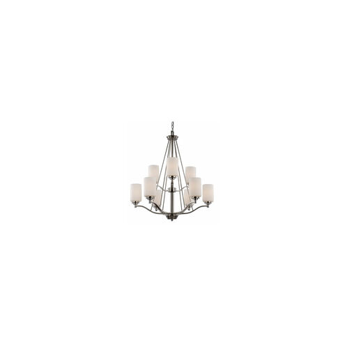 Signature 9 Light 29 inch Rubbed Oil Bronze Chandelier Ceiling Light