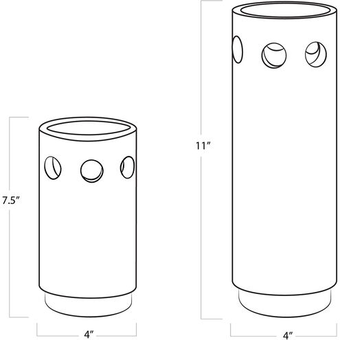 Savior 11 X 4 inch Vase in Natural
