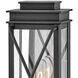 Montecito Outdoor Wall Mount Lantern in Museum Black