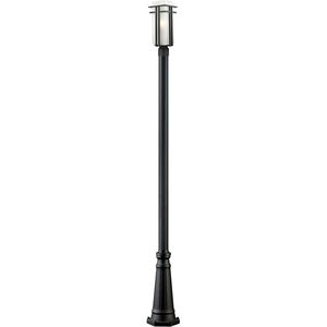 Abbey 1 Light 113 inch Black Outdoor Post Mounted Fixture