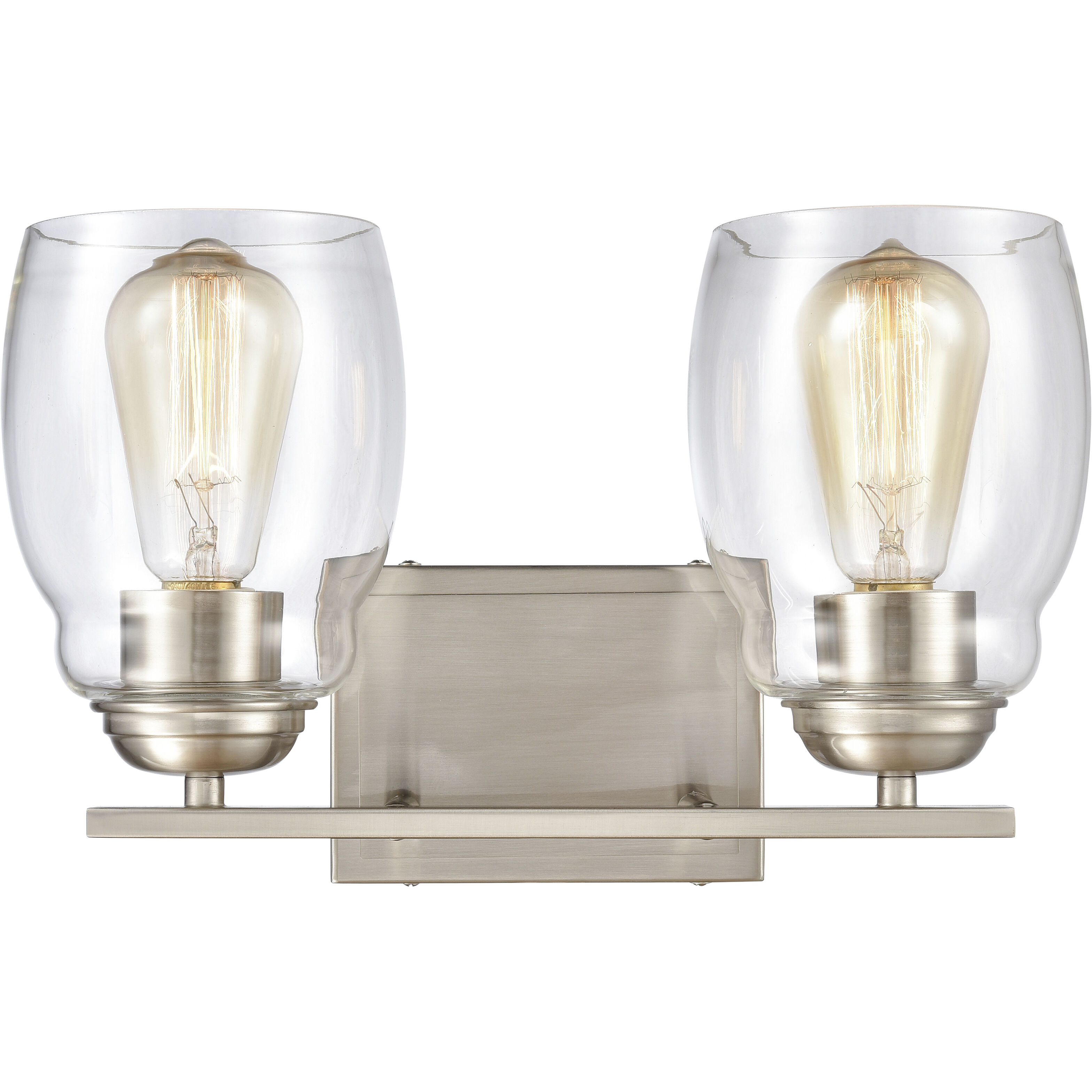 Calistoga 2 Light 14 inch Brushed Nickel Vanity Light Wall Light