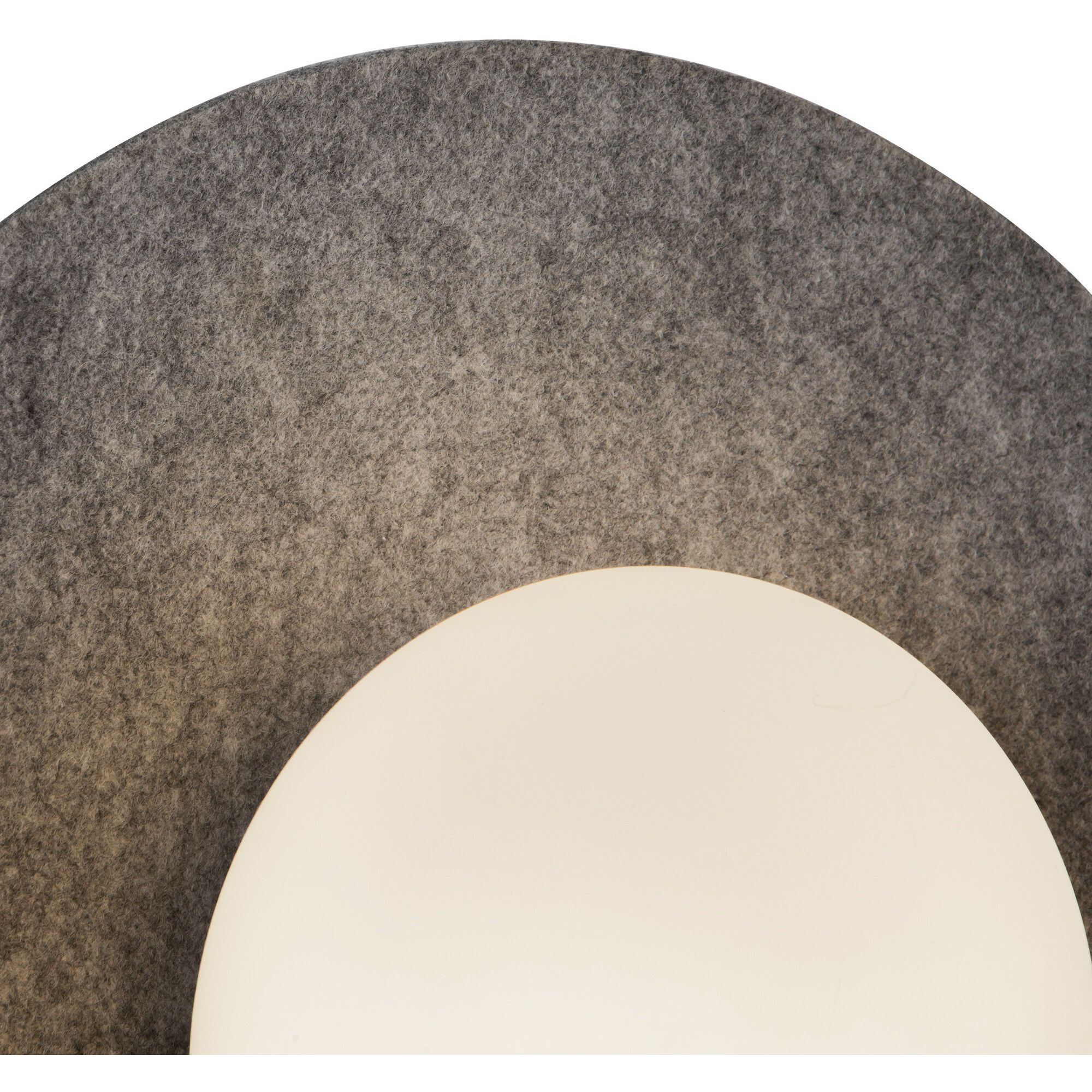 Cruz LED 15 inch Felt - Gray Flush Mount Ceiling Light in Felt Shade