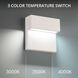 Balance LED 6 inch White Outdoor Wall Light in 4000K, dweLED