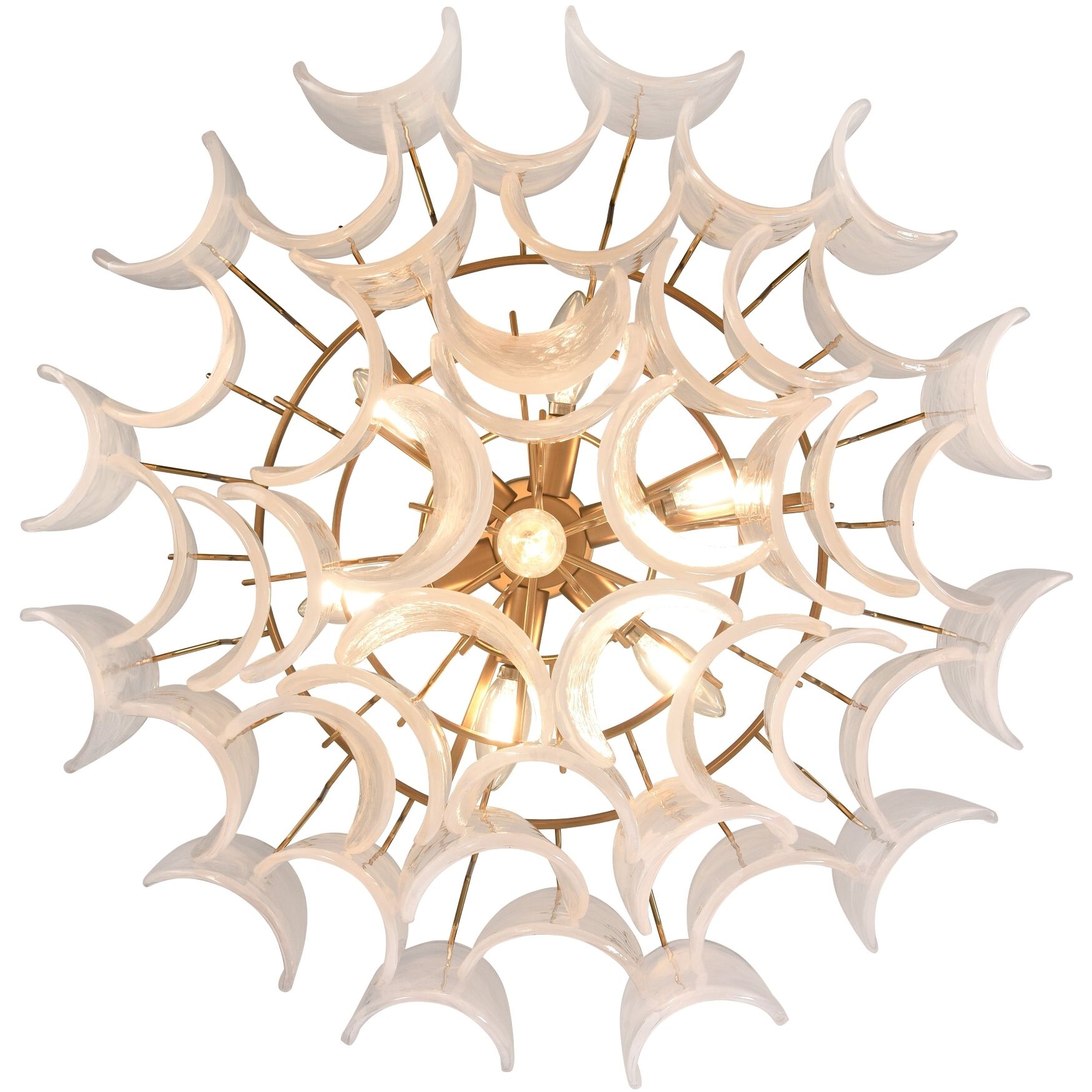 Chateau 7 Light 26 inch Satin Brass Pendant Ceiling Light