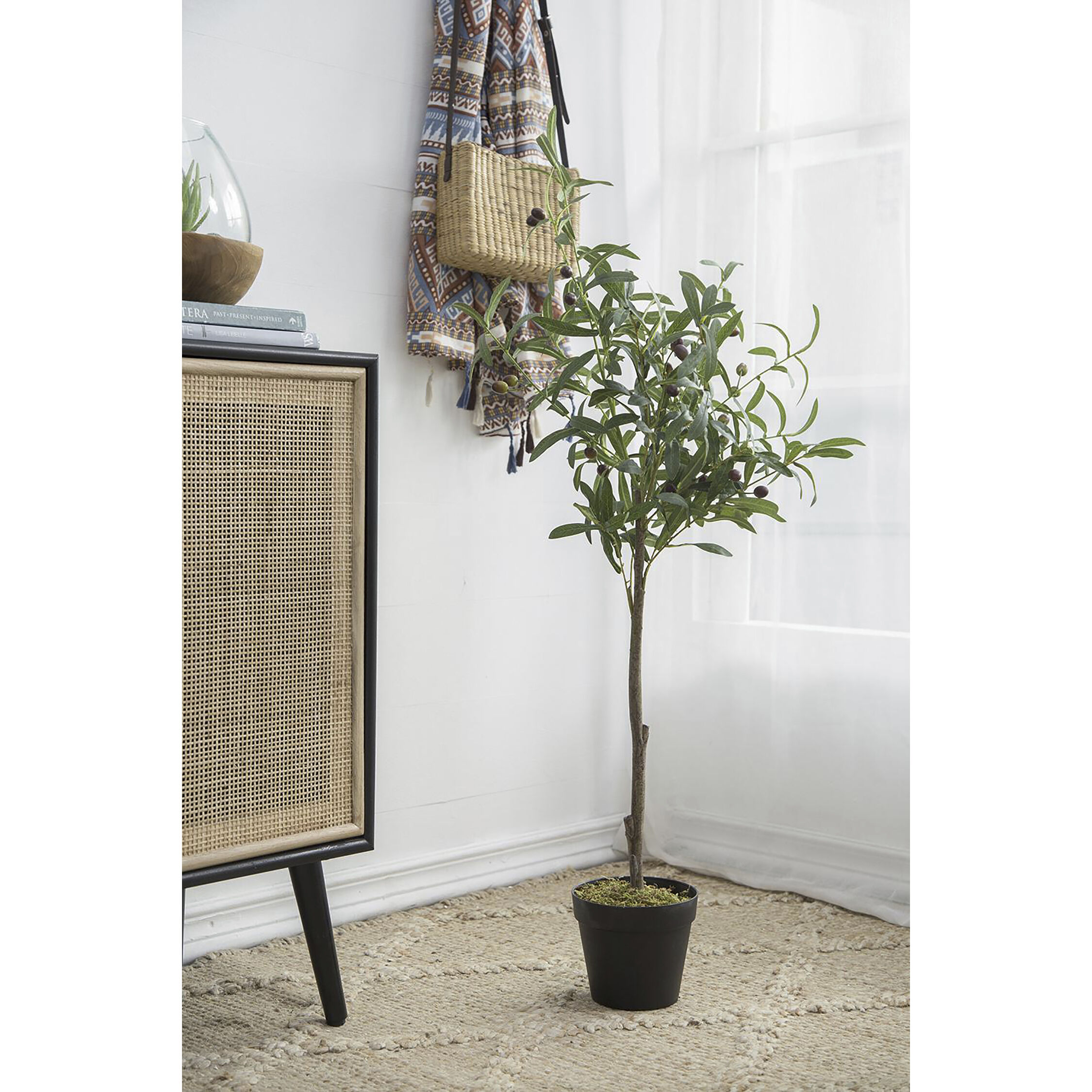Olive Tree Green Faux Plant