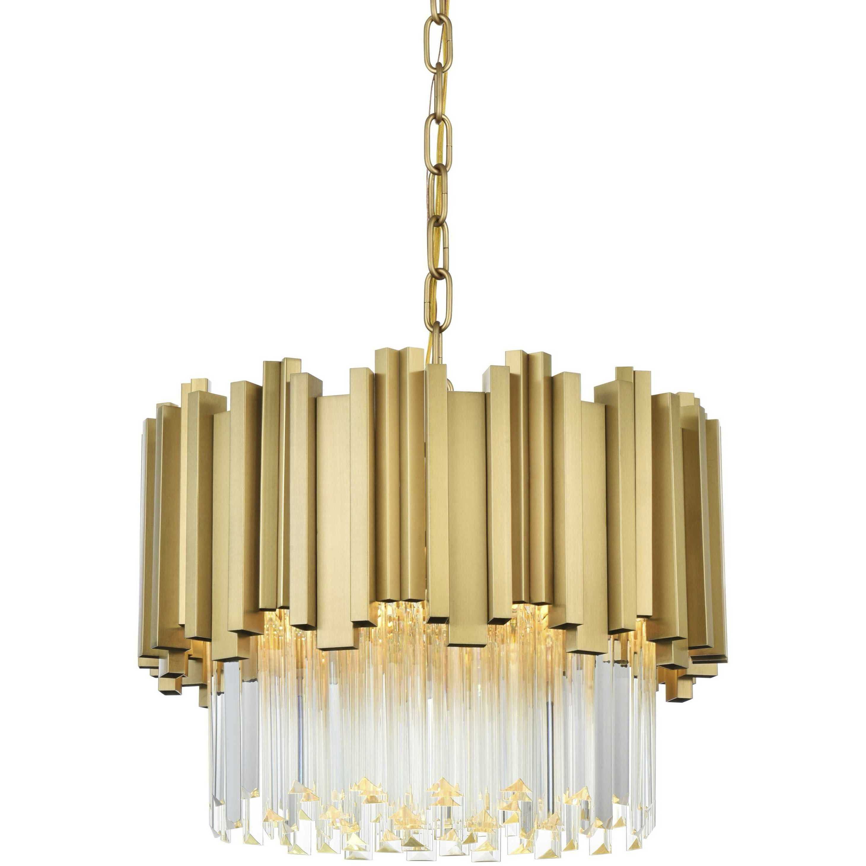Willow 4 Light 16 inch Satin Gold Chandelier Ceiling Light