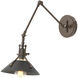 Henry 1 Light 9.2 inch White and Black Sconce Wall Light