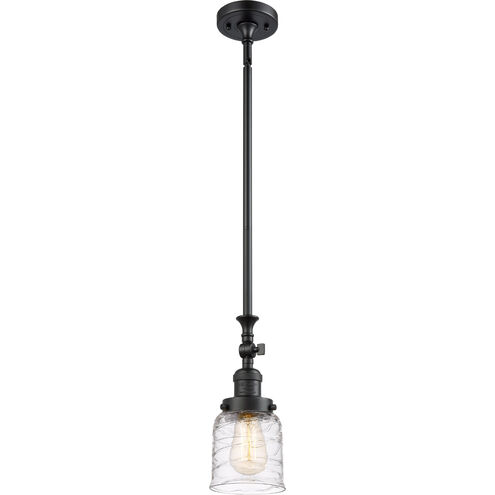 Franklin Restoration Bell 1 Light 5 inch Matte Black Mini Pendant Ceiling Light