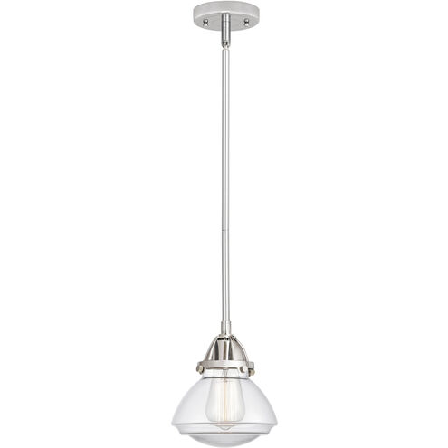 Nouveau 2 Olean LED 6.75 inch Polished Chrome Mini Pendant Ceiling Light in Clear