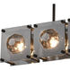 Brilliance 5 Light 43 inch Oil Rubbed Bronze with Gray Linear Chandelier Ceiling Light