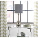 Tapron 25 inch 100 watt Brushed Steel Accent Table Lamp Portable Light