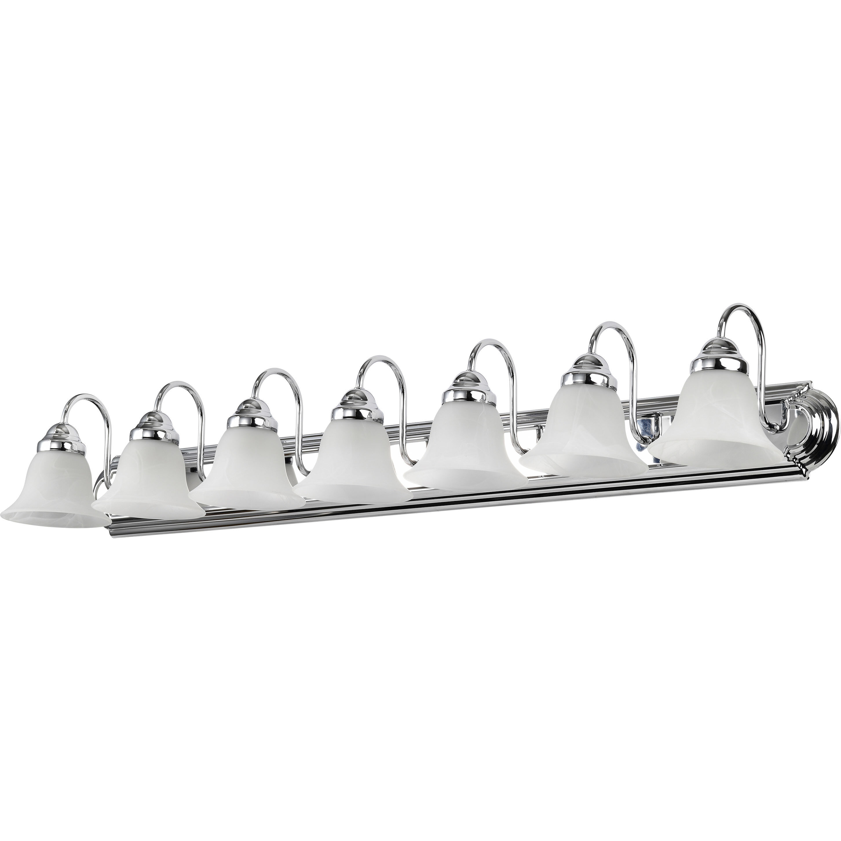 Ballerina 7 Light 48 inch Polished Chrome Vanity Light Wall Light